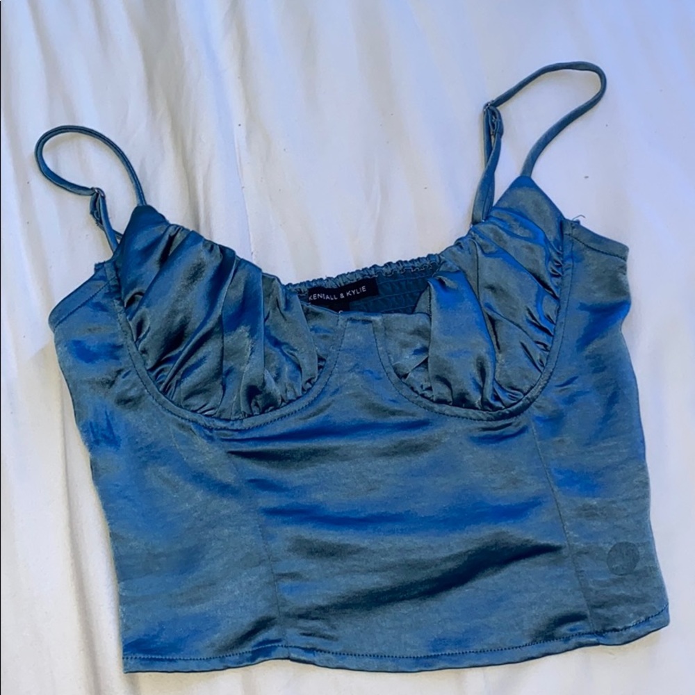 Kendall and Kylie silk top